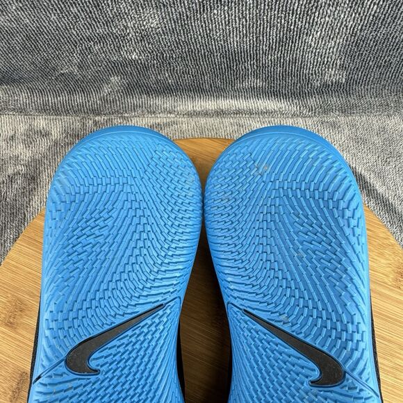 Nike Mens Tiempo LegendX Size 8.5 Shoes Black Blue Hero Soccer Indoor Boots - Picture 8 of 9